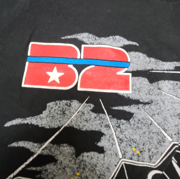 B2 Advanced Technology Bomber Stealth Black XL Cotton Shirt American Eagle 1988 - Picture 4 of 16